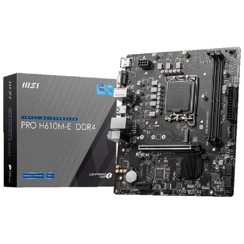 MSI Pro H610M-E DDR4 Motherboard LGA 1700