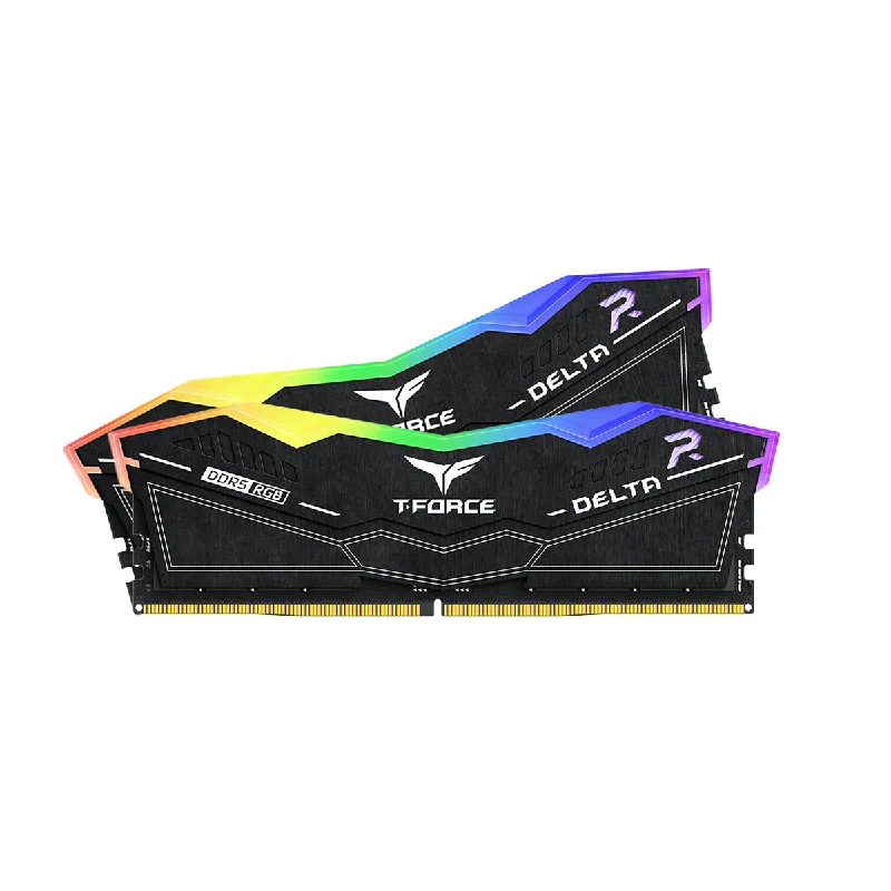 TeamGroup T-Force Delta RGB 32GB (2x16GB) DDR5-6000 CL38 Memory - Black